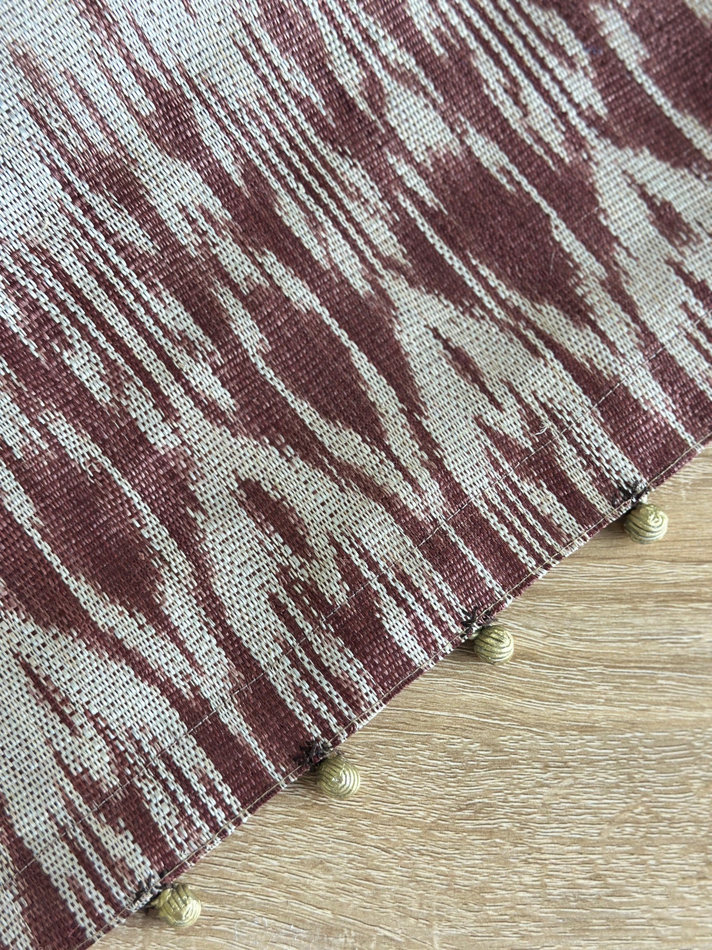 T'nalak Table Runner with Mini Brass Bells