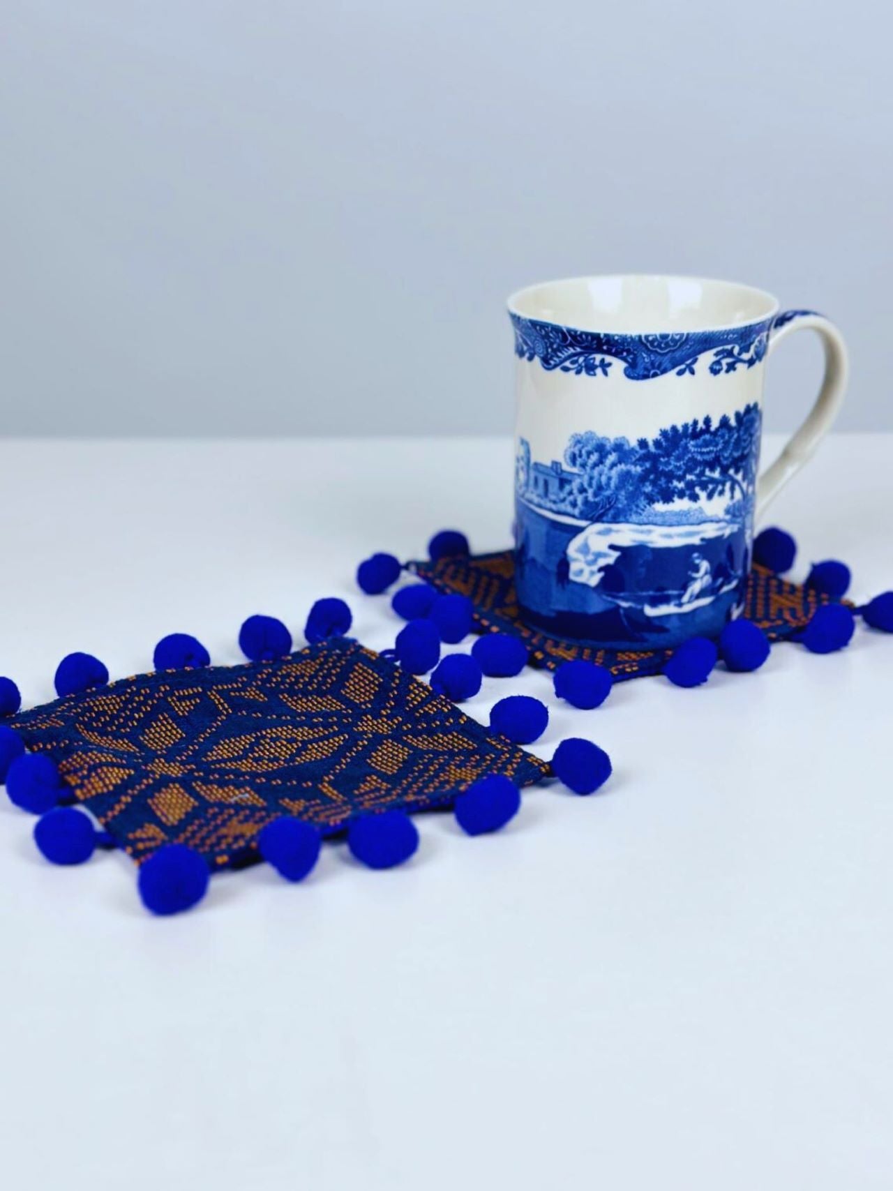 Yakan Pompom Coasters