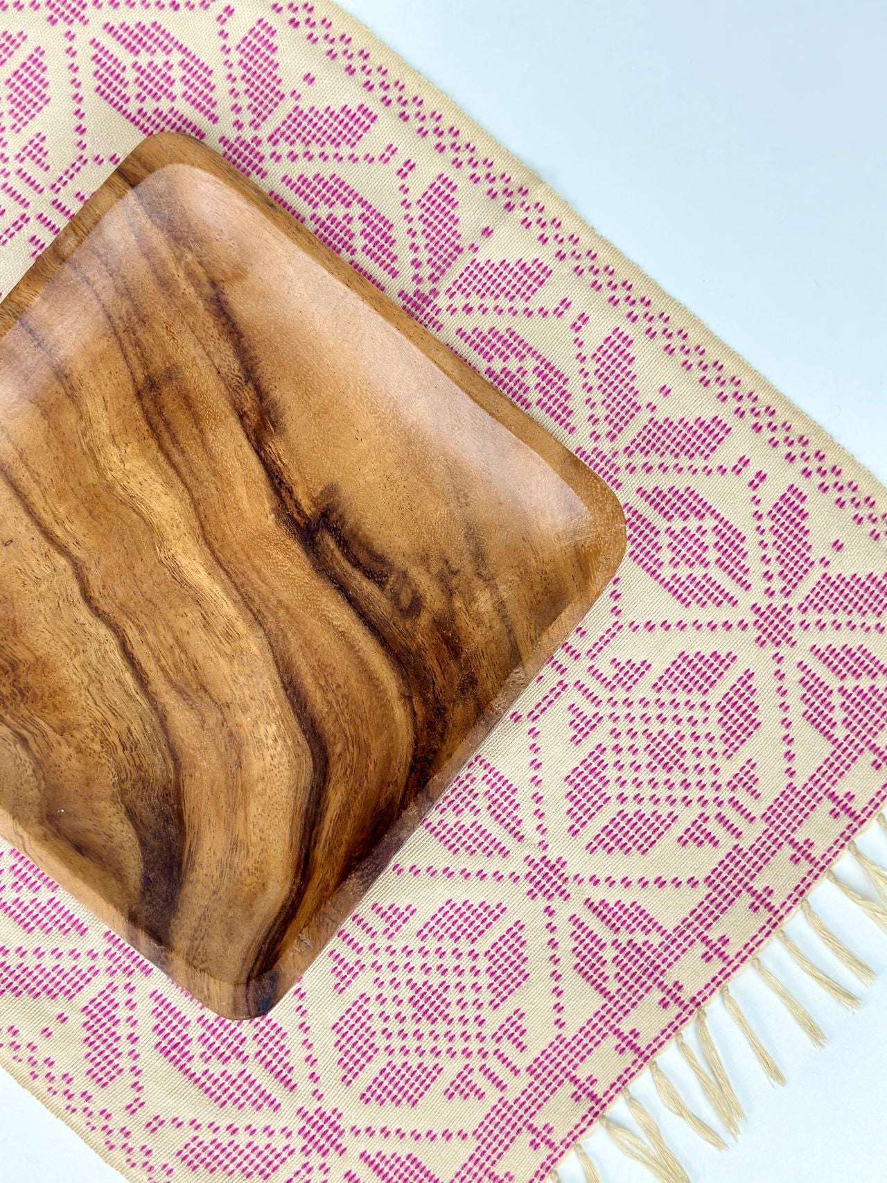 Yakan Placemats - Beige/Pink Set of 6