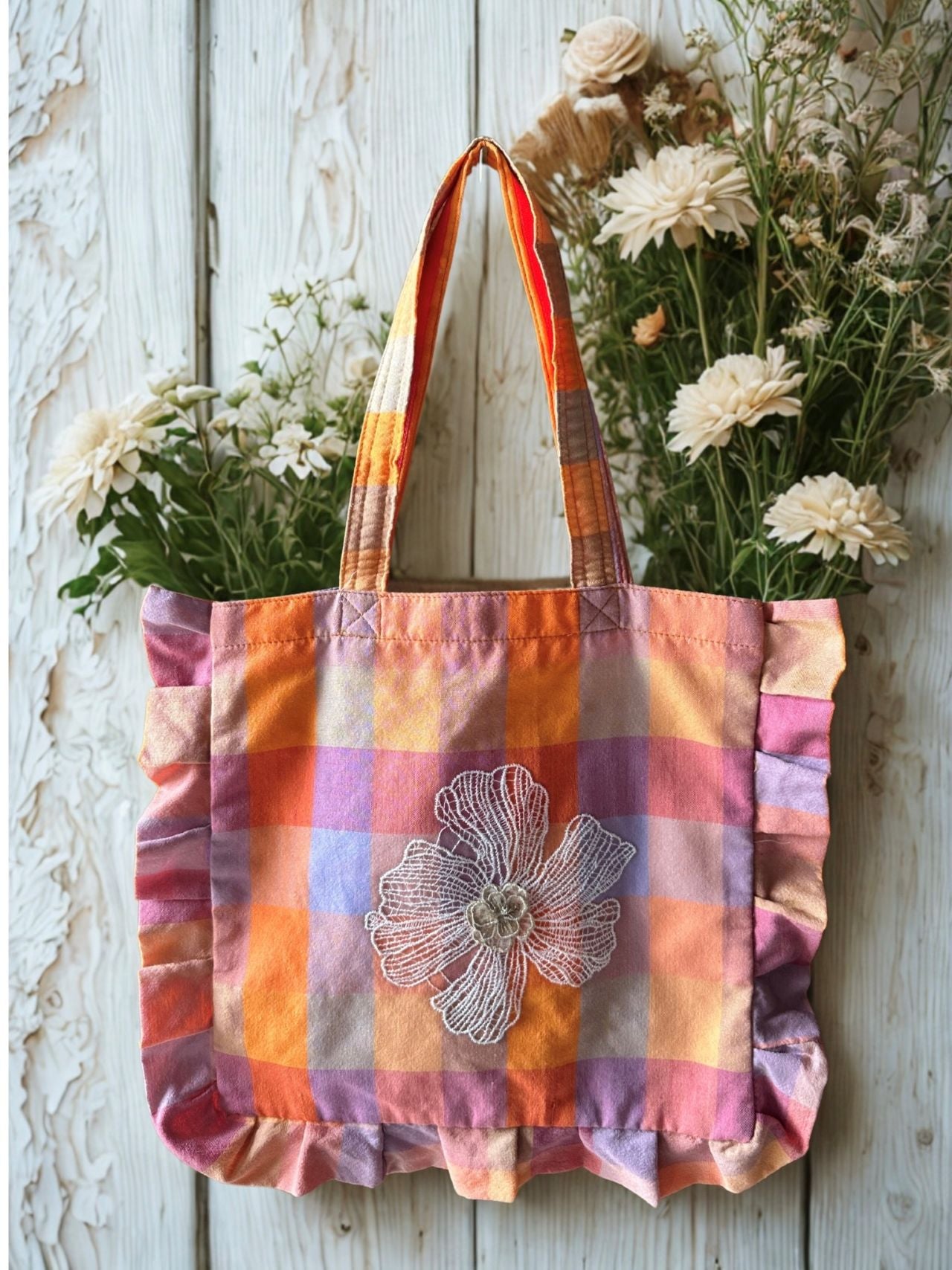 Inaul Ruffle Totes - Small