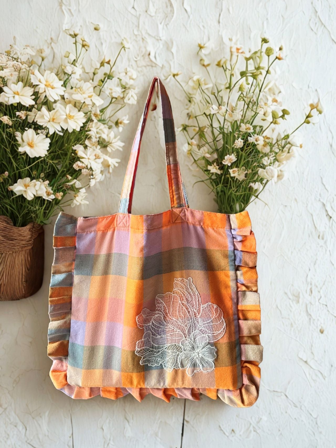 Inaul Ruffle Totes - Small