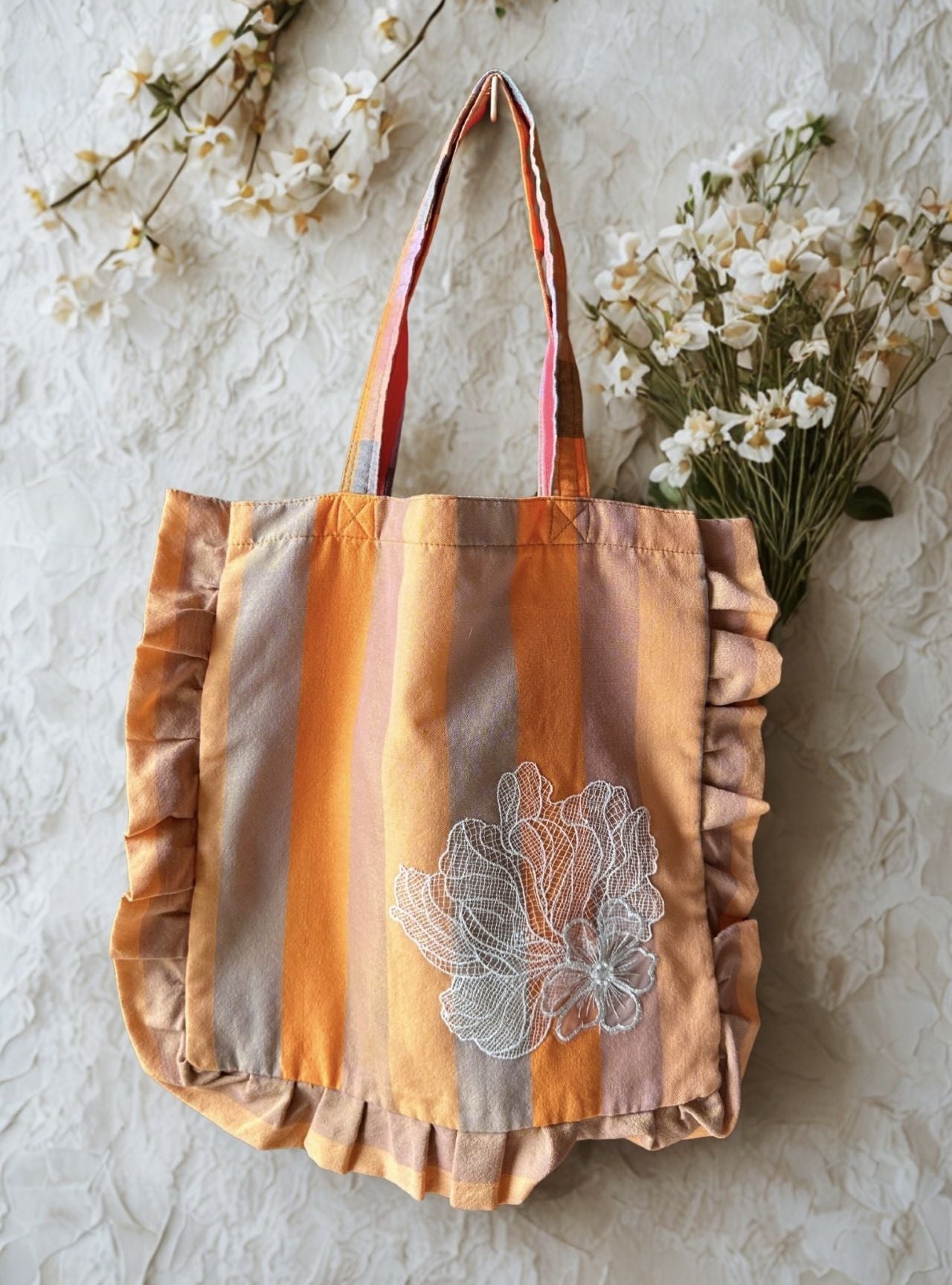 Inaul Ruffle Totes - Small