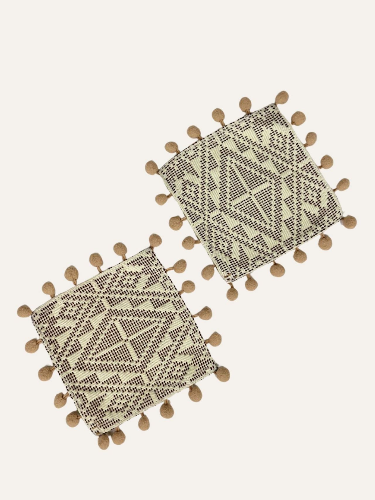 Yakan Pompom Coasters