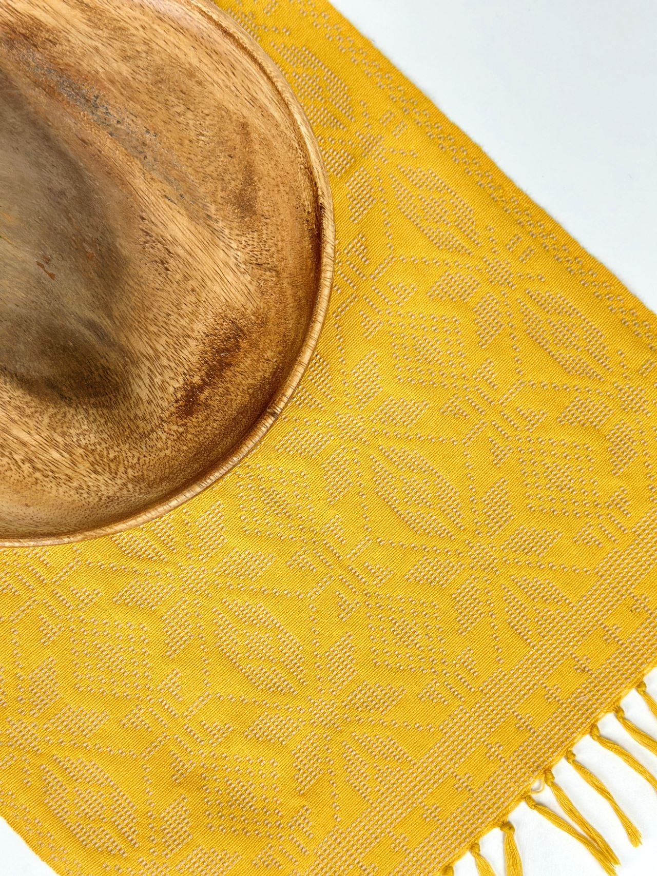 Yakan Placemats - Golden Yellow/Beige