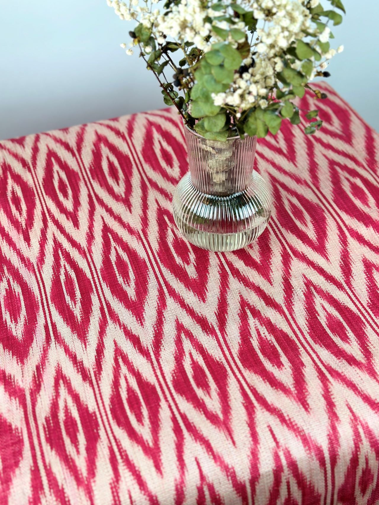 T'nalak Table Runner with Mini Brass Bells