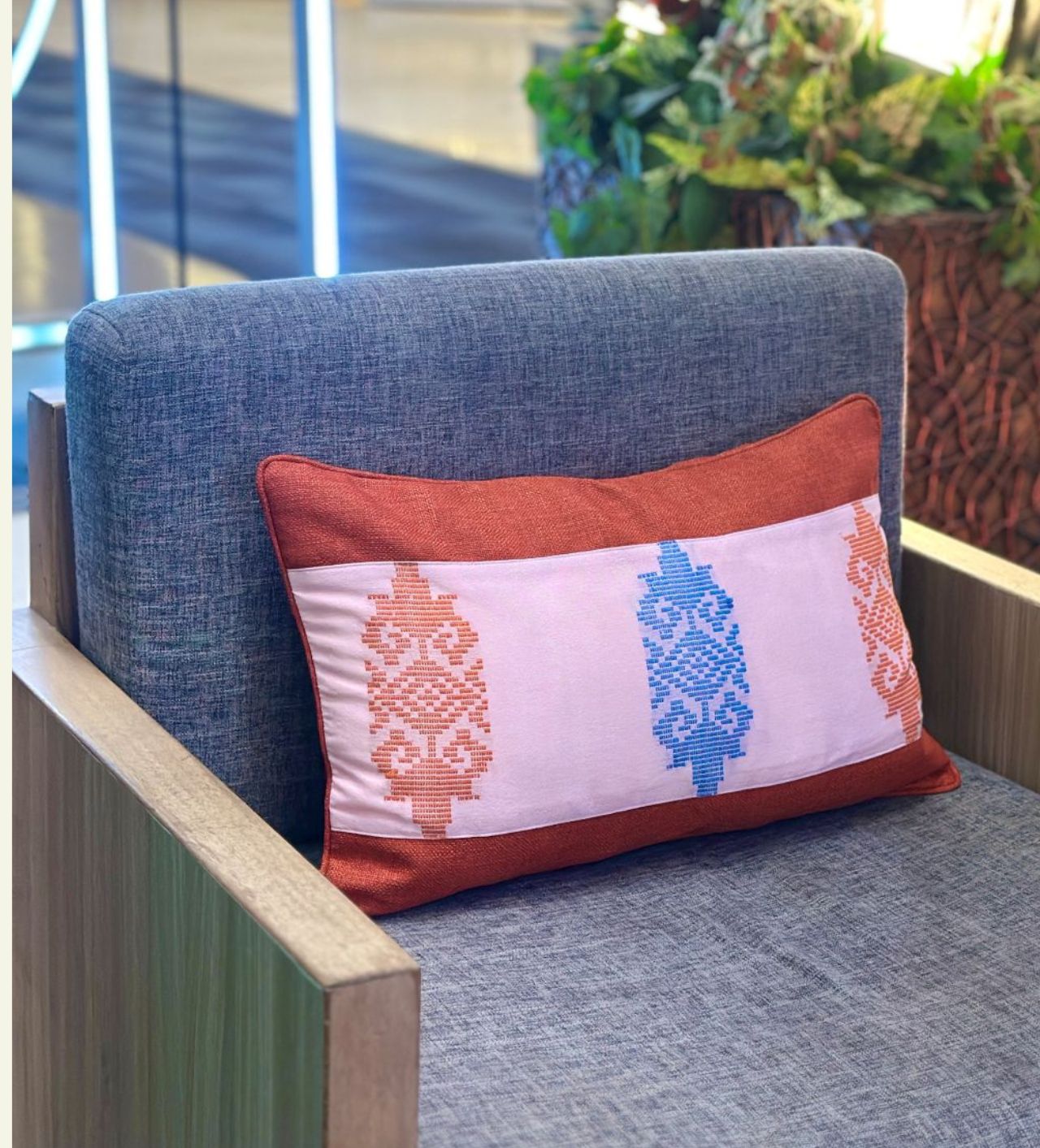 Handwoven Inaul Lumbar Pillow