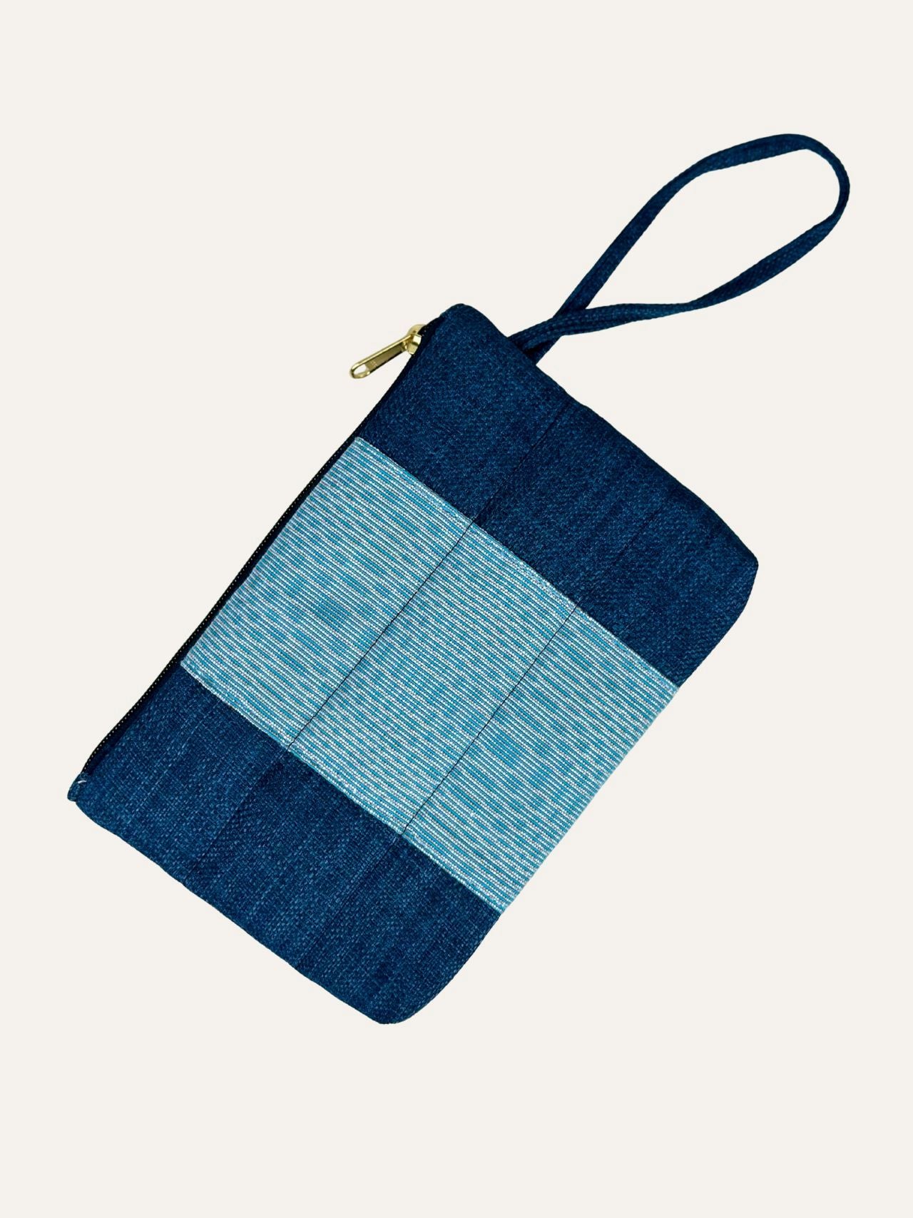 Handwoven Quilted Wristlet Pouch