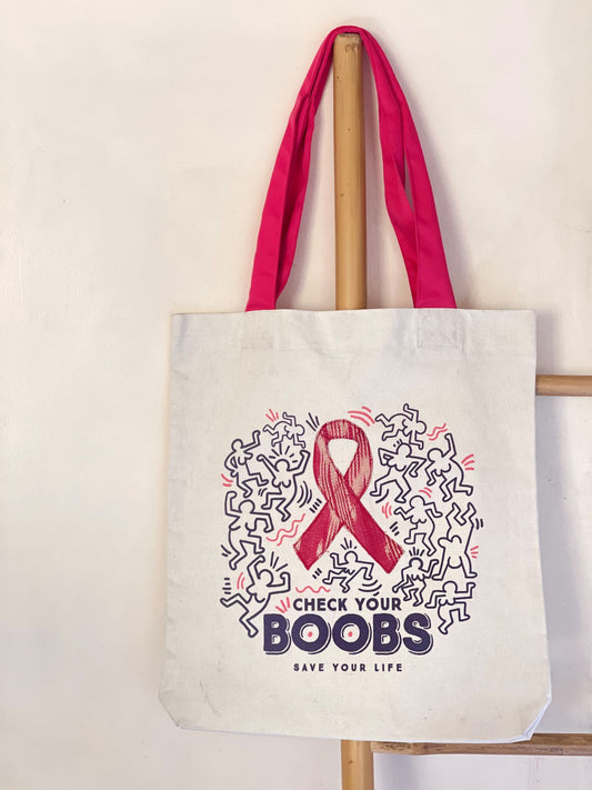 CHECK YOUR BOOBS Advocacy Tote