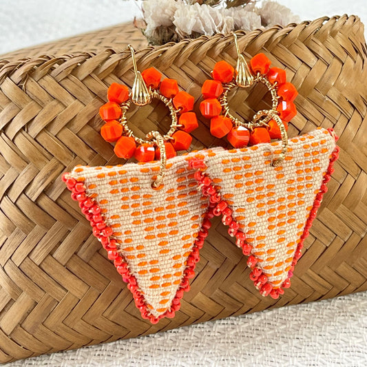 Palamuti Zero Waste Earrings - Orange